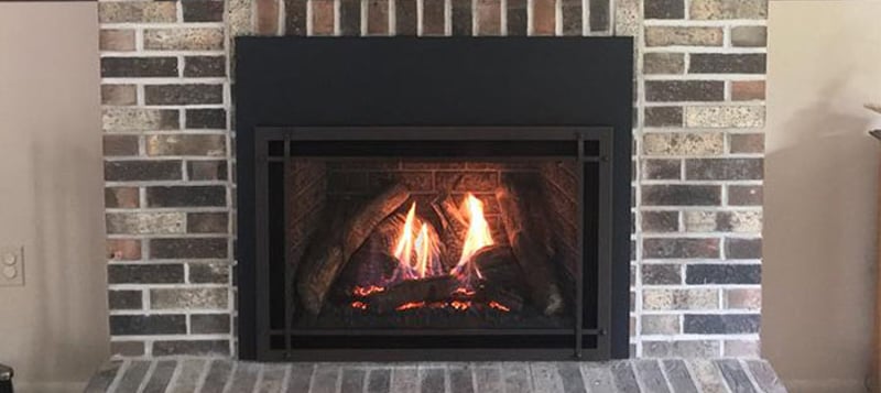 Kozy Heat Fireplaces' Upgrades an  Old Wood Burning Fireplace with the Chaska 34 Gas Insert